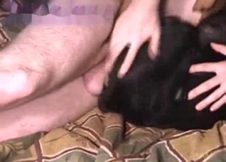 Dude fucking his sexy dog sideways