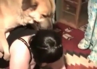 Redheaded MILF destroyed by a dog