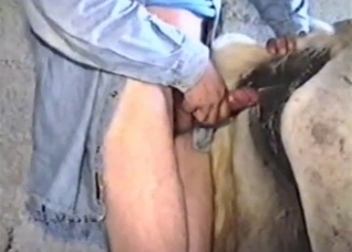Dude violently fucking his fave animal