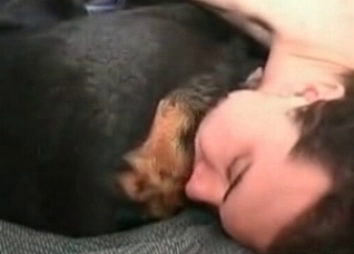 Dude fucking his good doggy here