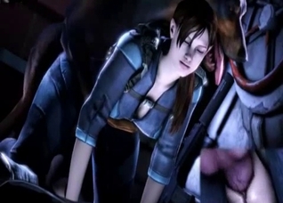 Jill Valentine fucked by horny beasts