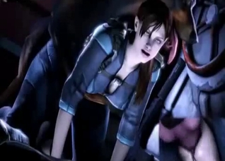 Jill Valentine fucked by horny beasts