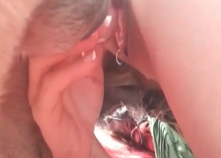 Close-up penetration with a dog