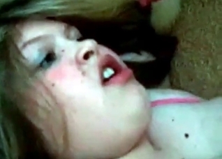 Chubby brunette takes that hot cock