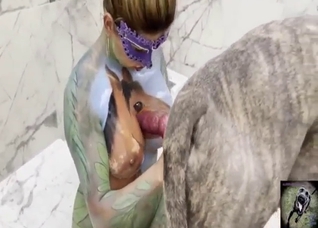 Zoo sex with a bodysuit blonde who sucks