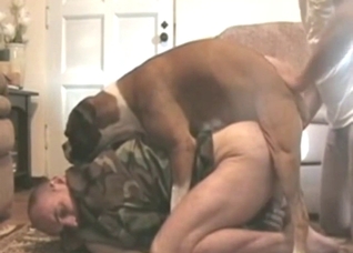 Anal bestiality porn with a submissive zoophile