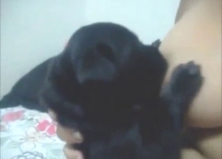 Titty-sucking zoo porn with a really obedient dog