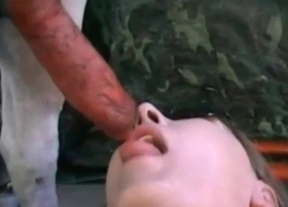 She loves that hot dog cum, she really does