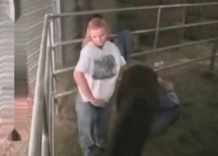 Ponytailed blonde sure loves that sexy beast